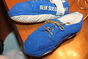 Blue suede shoes elvis big 5 inch rear view mirror hangers l@@k