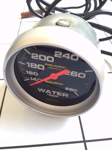 Autometer pro-comp liquid-filled mechanical water temperature gauge