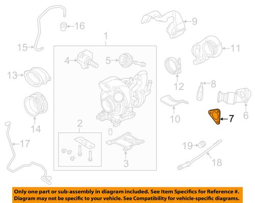Ford oem 14-16 f-450 super duty 6.7l turbocharger-exhaust pipe gasket bc3z6n640a