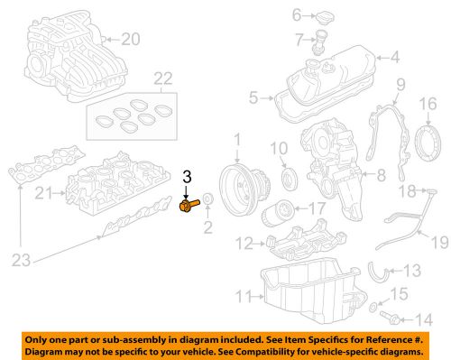 Ford oem 00-07 taurus engine parts-crnkshft pulley bolt f58z6a340a
