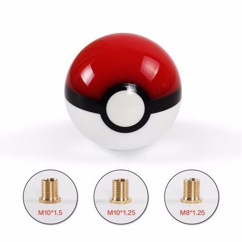 Pokeball ball pokemon racing shift knob for honda acura lexus scion - usa seller