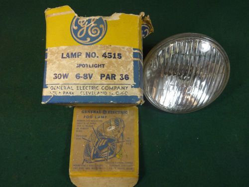 Vintage ge clear fog lamp no 4015 30w 6-8v