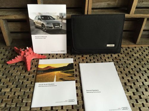2016 audi q5 q5s owners manual + sound/audio system book (oem new set) fast ship