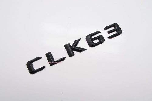 Matte black clk63 rear emblem badge letters for mercedes benz clk63 model