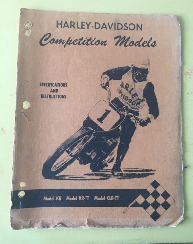 50&#039;s harley-davidson competition models booklet