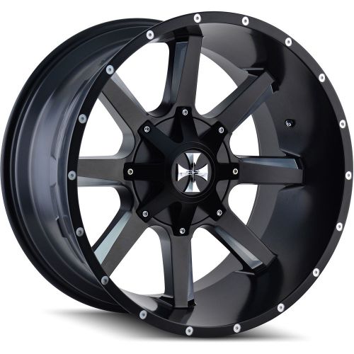 Cali offroad busted 20x12 5x127 (5x5)/5x139.7 (5x5.5) -44mm black wheels rims