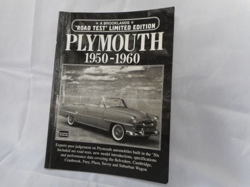 Plymouth 1950-1960 brooklands book road test limited edition