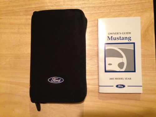 2001 ford mustang owners manual with case, great condition, 100% complete nr