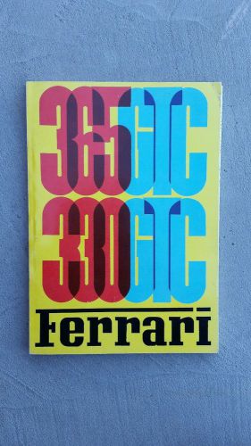 Ferrari vintage 365, 330 gt owners manual