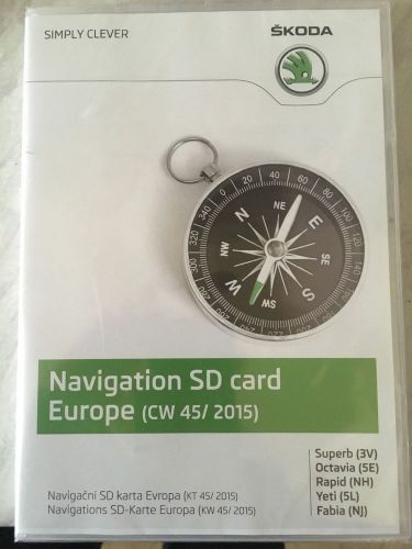 Navigation sd card europe (cw 45/ 2015) skoda   5l0 051 236h
