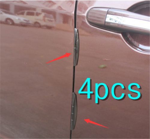 4x black car accessories door edge guard strip scratch protector anti-collision