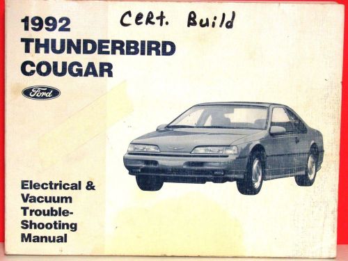 1992 ford thunderbird mercury cougar workshop service shop repair manual