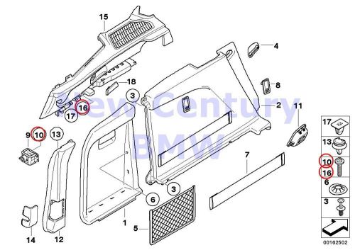 Bmw genuine sheet metal screw st4.8x16 z1 sw e70 e70n e71 e72 e83 e84 f16 f86 rr