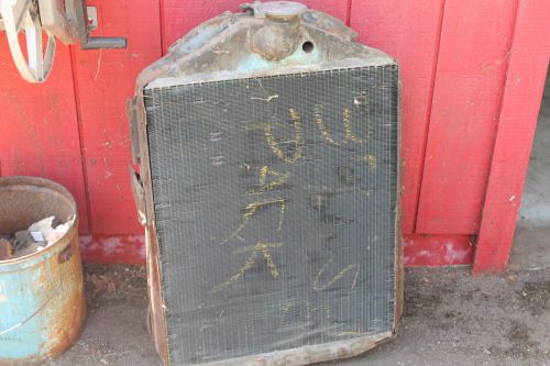 1937 packard super 8 radiator, very good solid used part