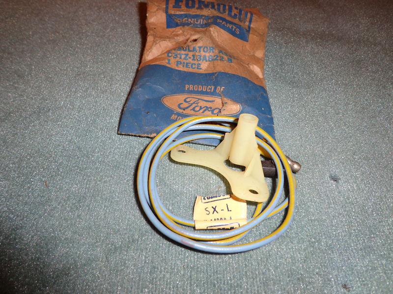 63-66 ford f-100 f-250 pickup nos s/wheel horn insulator + wire 64 65 truck 