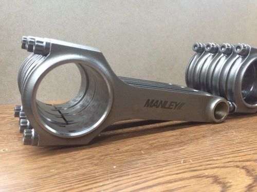 Used manley gt500 14040r-8 steel h beam connecting rod, ford 5.4l modular