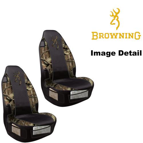 Car truck suv bucket seat covers - browning buckmark camo camouflage - pair