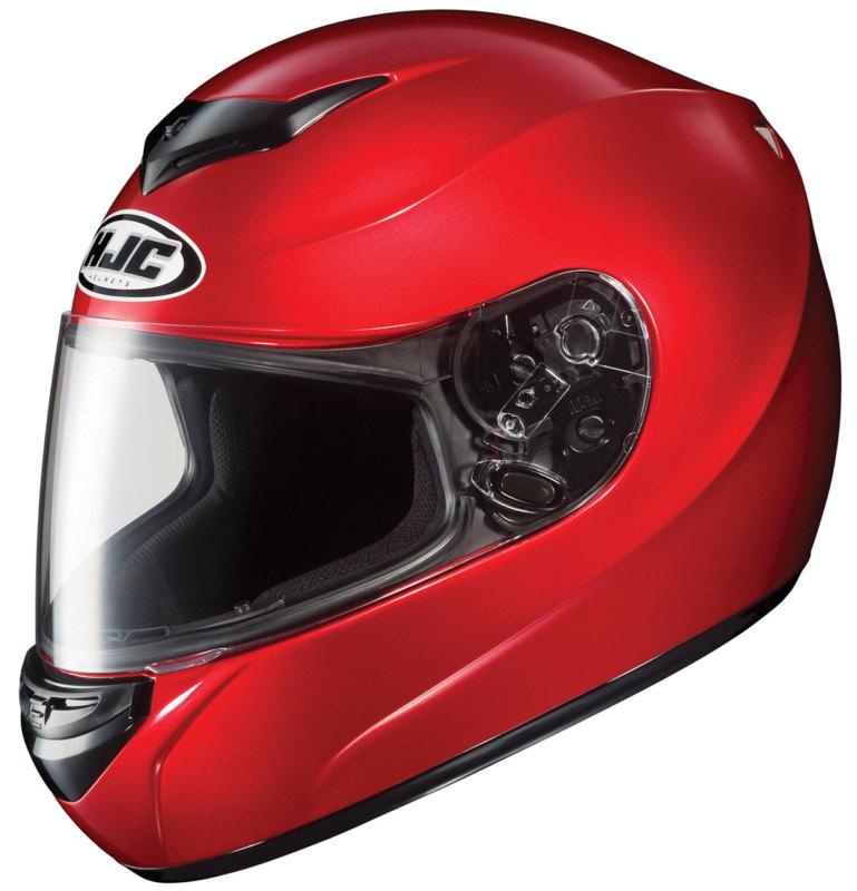 Hjc cs-r2 candy red full face motorcycle helmet size x-large