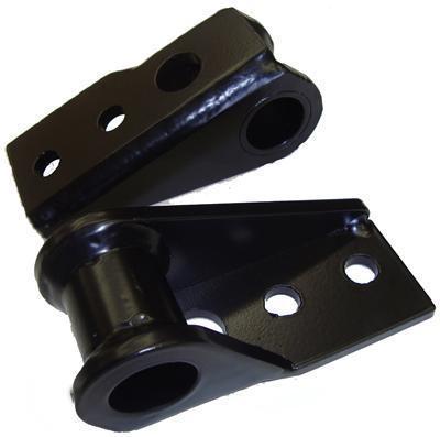 M.o.r.e. 7686fsh2-5yj shackle hangers front 2.5" spring width jeep pair