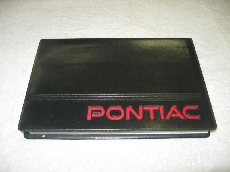 1999 pontiac bonneville owner's manual packet