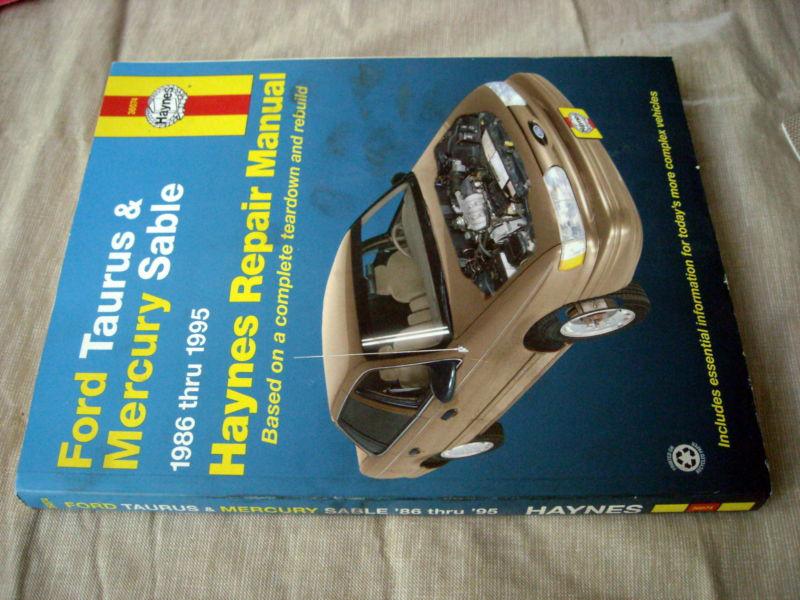 Ford taurus & mercury sable 1986-1995 haynes repair manual 