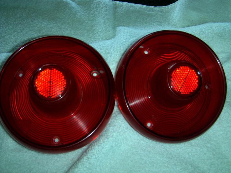 Oem pair of 1953 ford tail light lenses.  frst-53