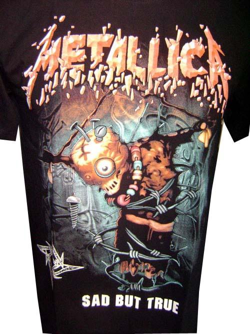 New vintage rock band music metallica heavy metal tattoo black t-shirt men sz xl