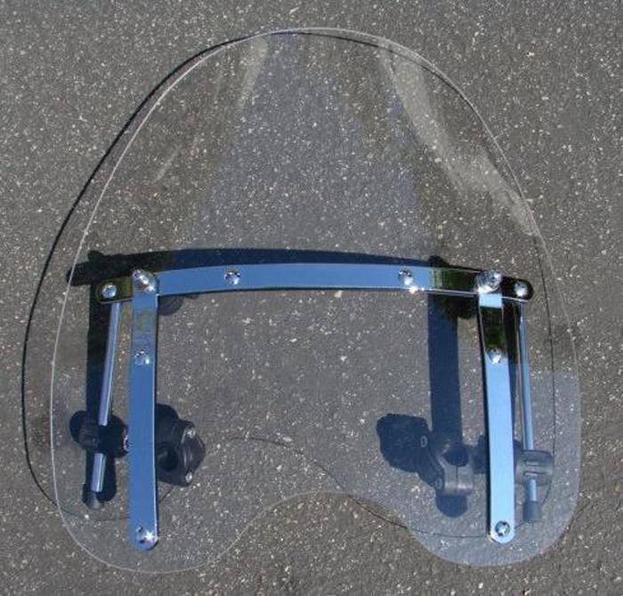 Clear windshield for harley davidson sportster dyna glide softail with hardware