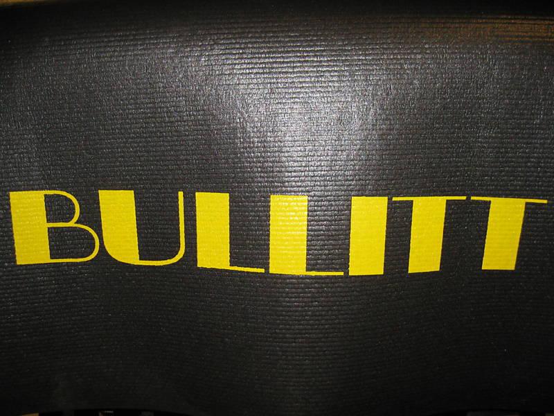 1999 2000 2001 2002 2003 2004 ford mustang bullitt logo trunk liner mat yellow
