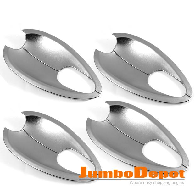 Triple chrome door handle bowl cover cup insert cavity trim for mazda atenza 6 2