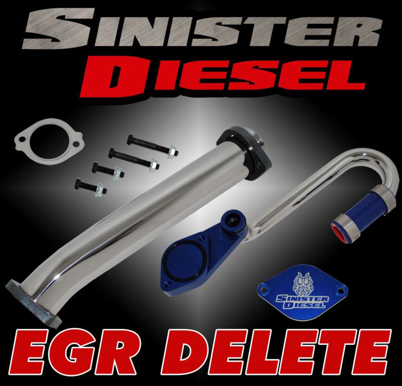 6.0l diesel 6.0 ford powerstroke egr valve / cooler delete kit 