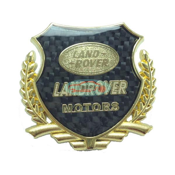 2x gold carbon fiber side emblem badge sticker for range rover sport lr2 lr3 lr4