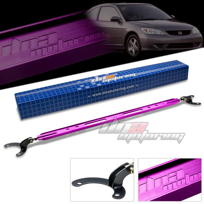 01-05 honda civic/acura rsx dna purple 40mm aluminum rear upper strut bar/brace