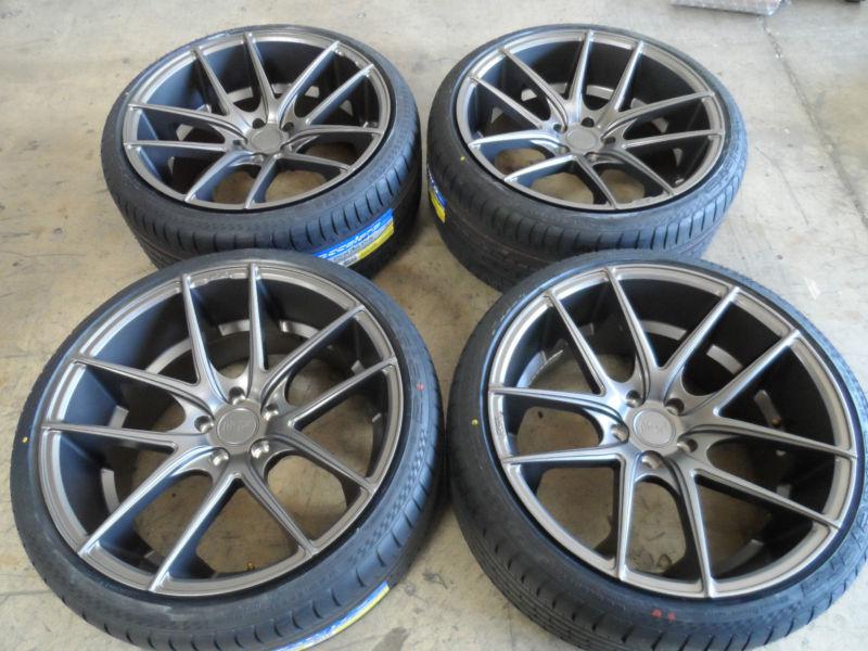 Niche targa concave gunmetal wheels/tires! 5x112 5x114 5x120 rims