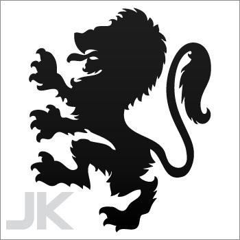 Sticker decals lion lions angry attack predator jungle wild cat 0502 xfagf
