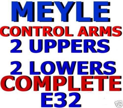 Bmw e32 control arms 2 uppers + 2 lowers all *4* meyle 7-series 735 740 750 i il