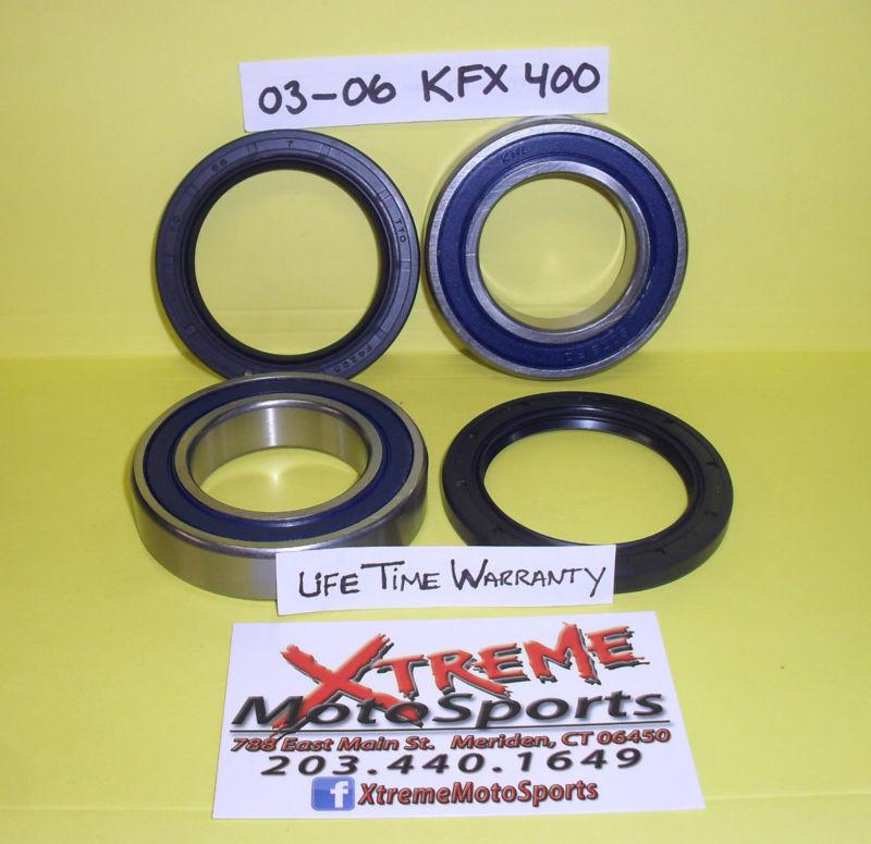 03-06 kawasaki kfx 400 kfx400  hi performance heavy duty rear wheel bearing kit 