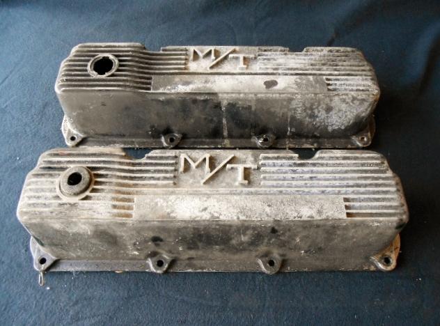 M/t finned aluminum valve covers rat rod gasser ford boss 302 351c 351m 400m