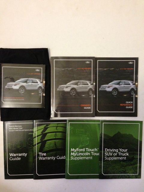 2013 ford explorer owner's manual with case