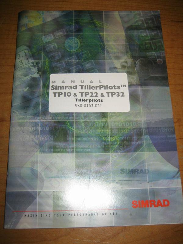 Simrad tillerpilots tp10 & tp22 & tp32 manual 988-0163-021