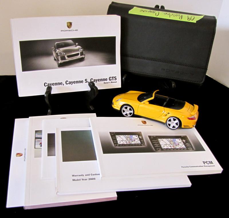 2009 porsche cayenne with navigation owners manual set #o670