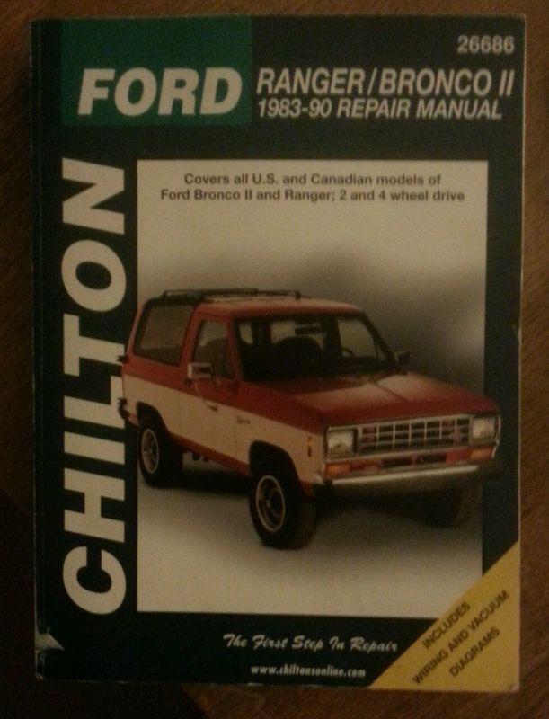 Chilton manual # 26686 1983-90 ford ranger & bronco ii