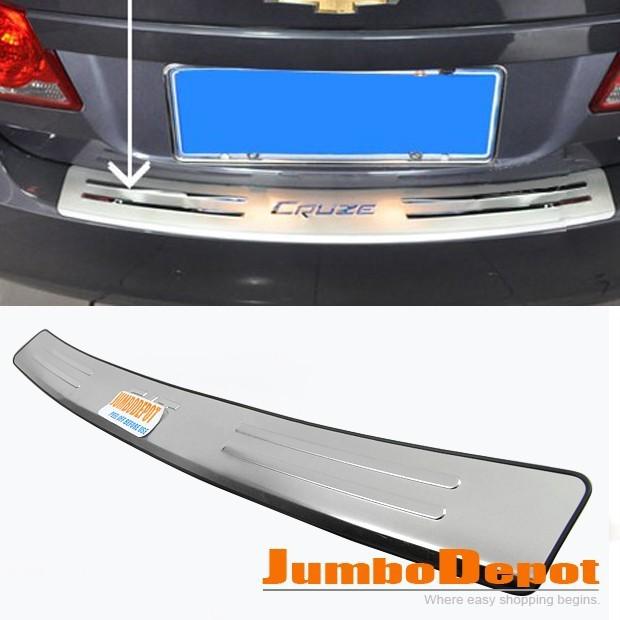 Tail rear trunk bumper protector stainless steel sill plate for honda fit jazz