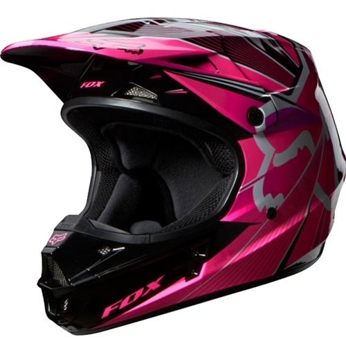 New fox racing v1 radeon helmet xl pink 2014 motocross offroad 07132-170-xl