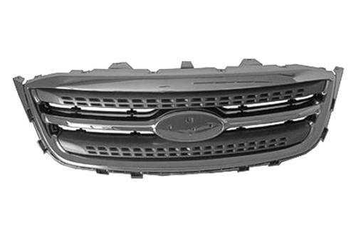 Replace fo1200525 - 10-12 ford taurus grille brand new car grill oe style