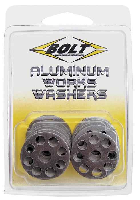 Bolt mc hardware aluminum works washers (10 pcs) --2009-aww