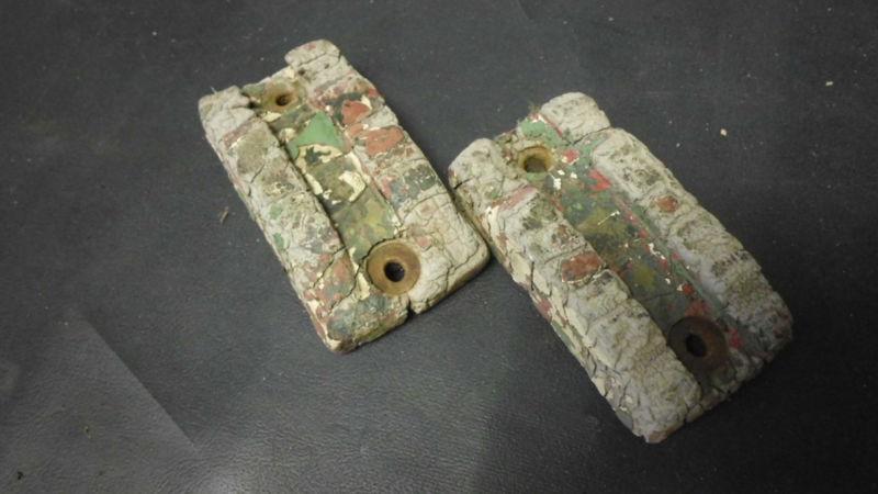 Jeep willys mb gpw very early original rubber hood blocks 