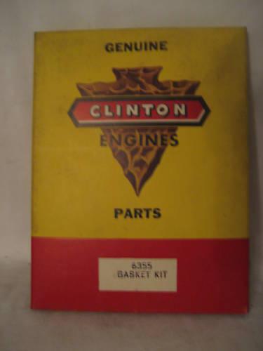 Vintage clinton engines genuine gasket kit 6355, nos