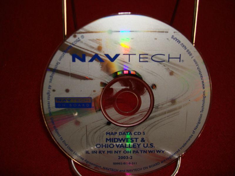 Land rover/bmw genuine navtech navigation disc/disk cd #5 midwest & ohio valley 