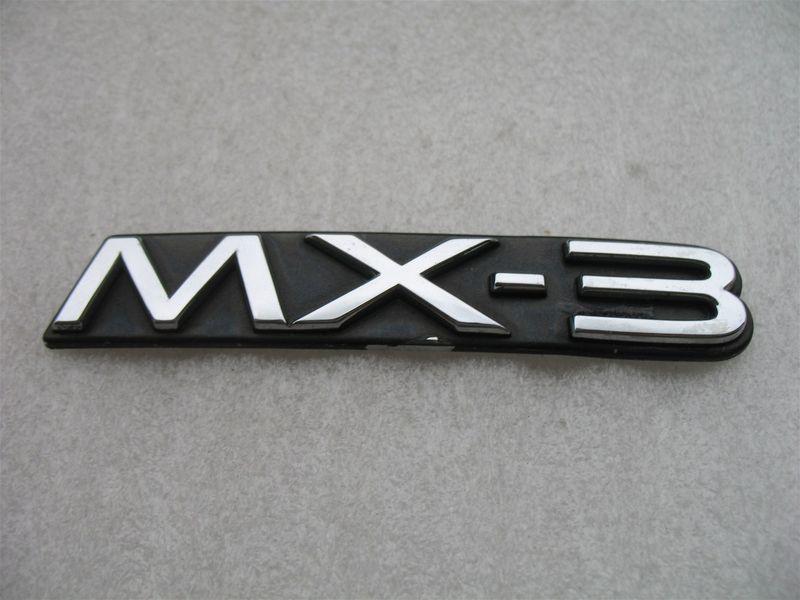 1992 mazda mx-3 mx3 rear trunk chrome emblem decal 92 93 94 95